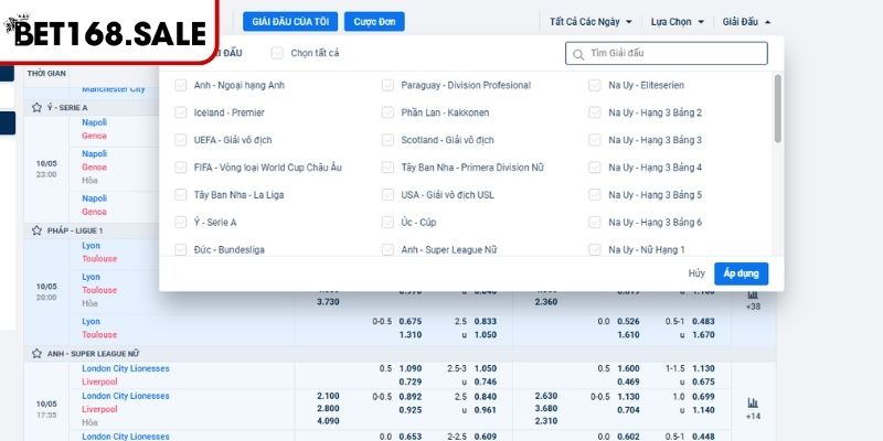 A Sports Bet168 – Thống Trị Sân Cỏ Toàn Cầu Với Kèo Cược 3 Những điểm vượt trội của sảnh giải trí