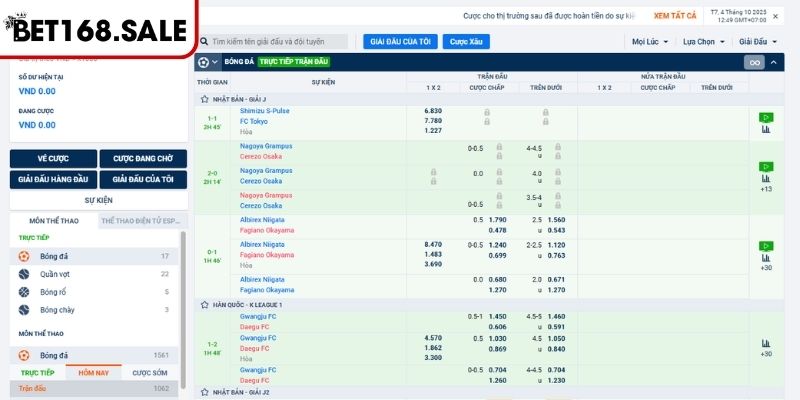 A Sports Bet168 – Thống Trị Sân Cỏ Toàn Cầu Với Kèo Cược 1 A Sports Bet168 và những thông tin về sảnh cược