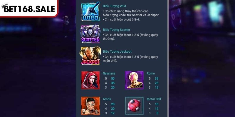 Alita Slot Bet168 - Chinh Phục Game Chiến Binh Tương Lai 2 Hệ số nhân trong game Alita Slot Bet168