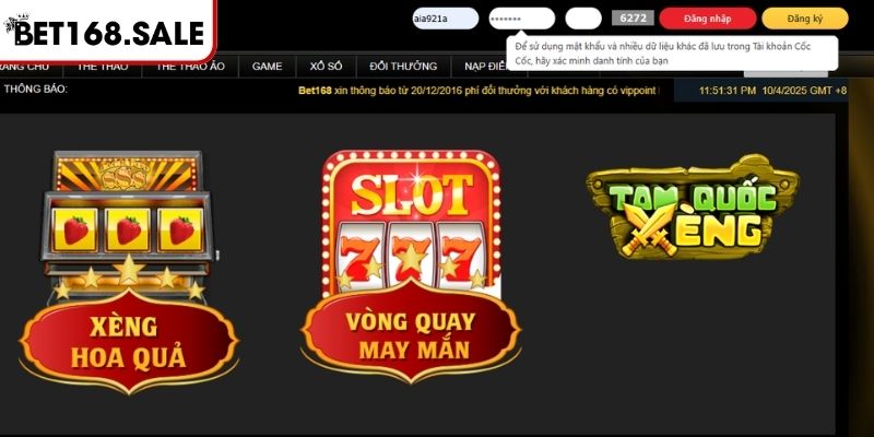 Đăng Nhập Bet168 Dễ Dàng Với Điều Kiện Và Hướng Dẫn Từ A-Z 2 Điền chính xác thông tin đăng nhập Bet168