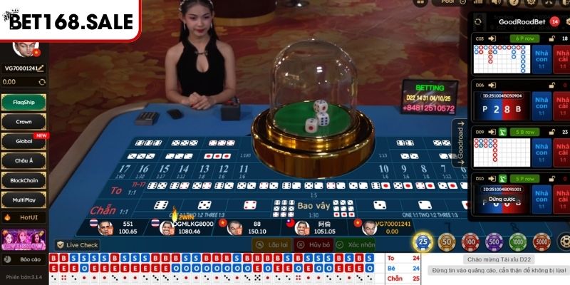 Dream Gaming Bet168 Chinh Phục Không Gian Sòng Bài Hấp Dẫn 3 Sicbo Dream Gaming Bet168