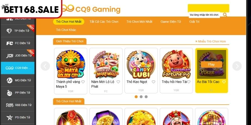 Nổ hũ CQ9 Bet168 Khám Phá Sân Chơi Slot Đẳng Cấp Thưởng Lớn 1 Khám phá thế giới nổ hũ CQ9 Bet168