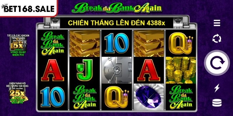 Nổ Hũ Microgaming Bet168 Giải Mã Sảnh Game Đẳng Cấp Thưởng Lớn 2 Break da Bank Again tại nổ hũ Microgaming Bet168