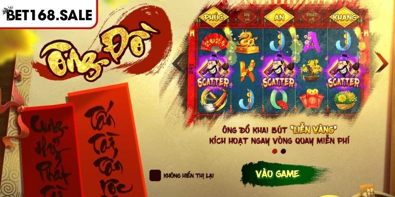 Ông Đồ Slot Bet168 – Trò Chơi Nổ Hũ Hấp Dẫn Thu Hút 2025 1 Giới thiệu game Ông Đồ slot Bet168