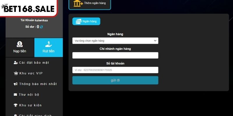 Rút Tiền Bet168 Nhanh Với Hướng Dẫn Từ Điều Kiện Đến Thủ Tục 2 Xác nhận yêu cầu